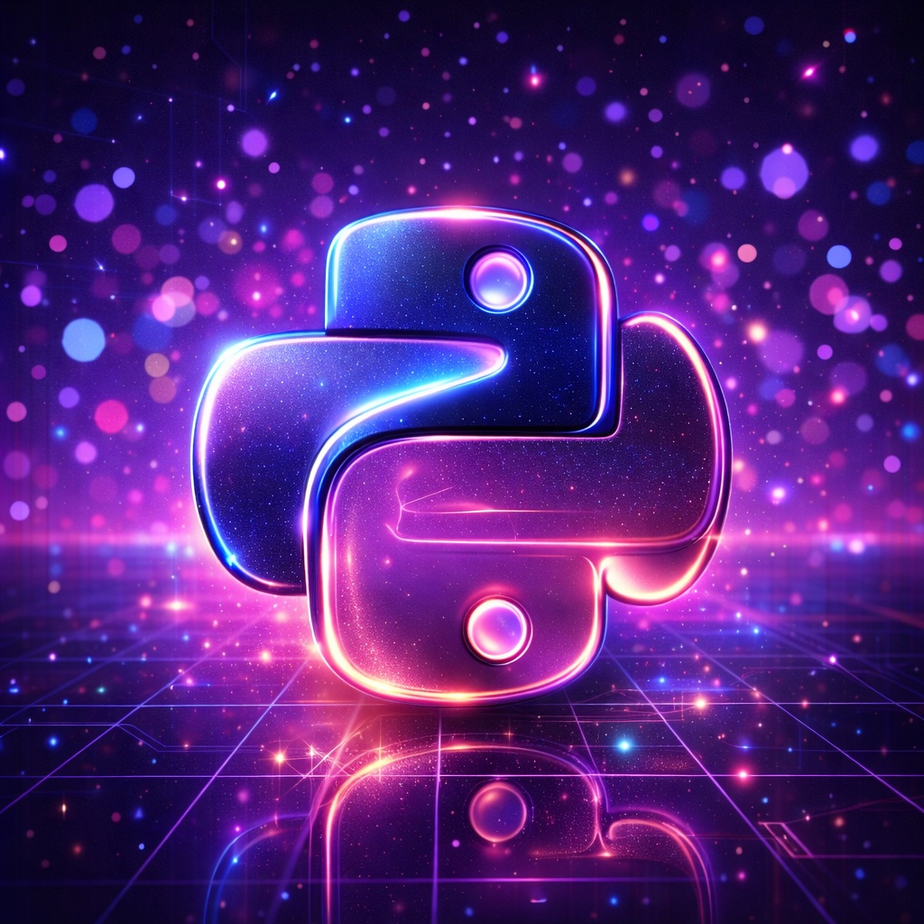 AI-generated drawing of a shiny python.